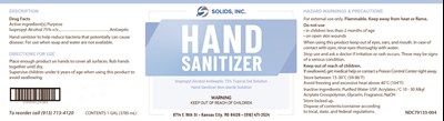 Ipa Hand Sanitizer Gel Gal (Handsanitizer75gel Label 1gal 11x3 Jar)